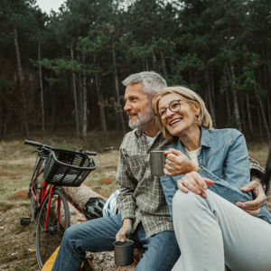 Cycling Mature Couple Istk