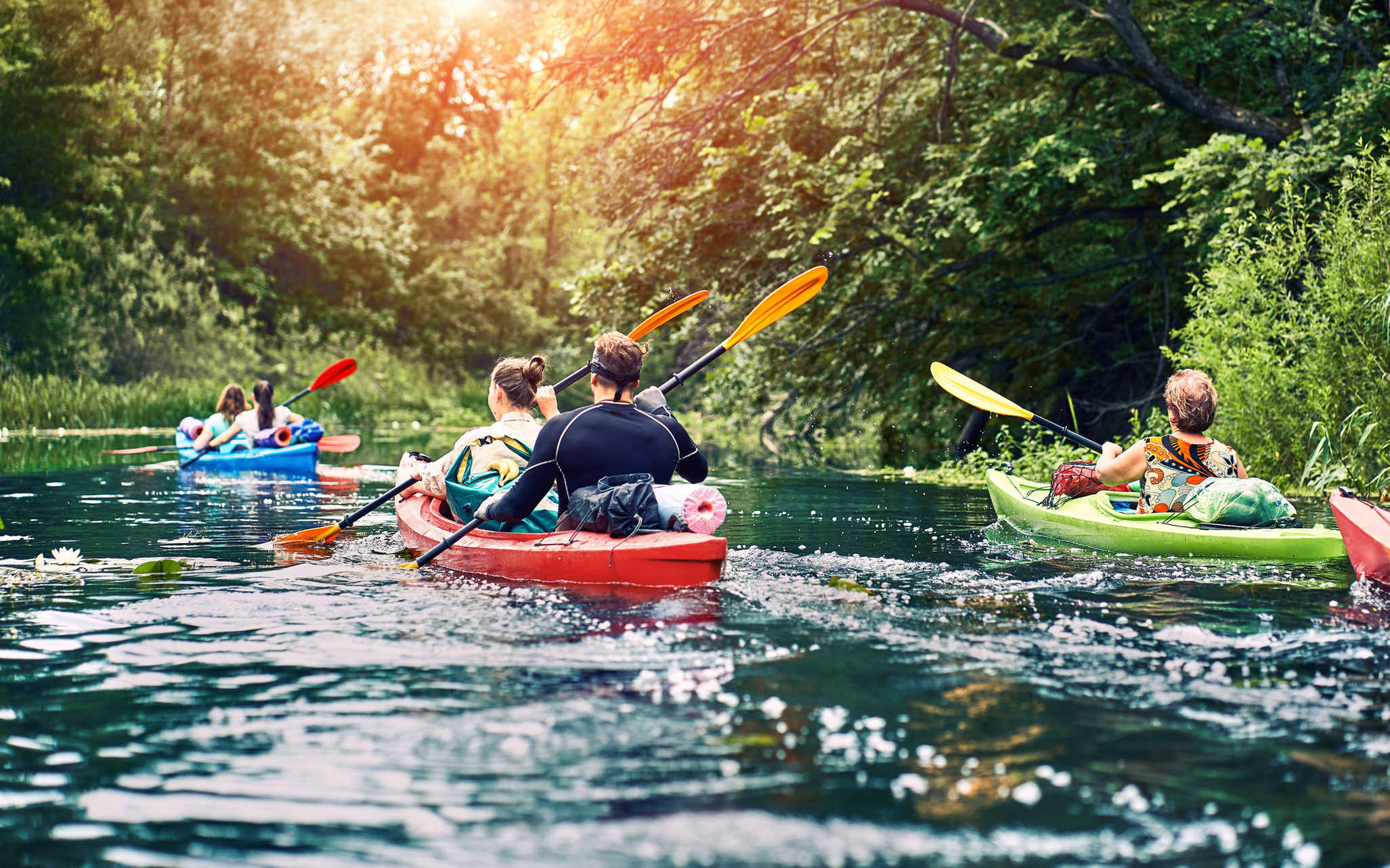 Rowing Canal Canoe
